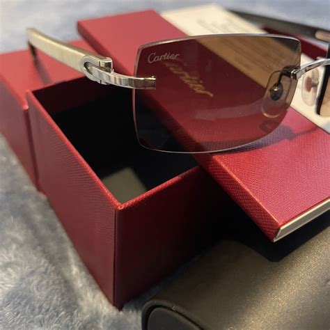 gafas hombre cartier|authentic Cartier buffalo horn glasses.